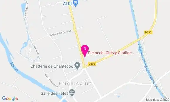 Localisation Clotilde Piciocchi Chezy