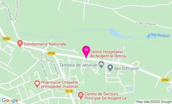 Localisation Centre Hospitalier