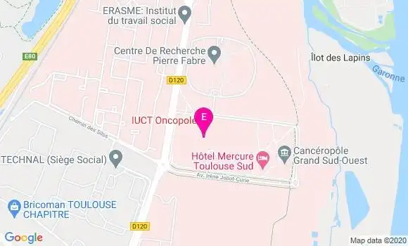 Localisation Iuct Oncopole