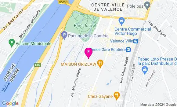 Localisation Service Départemental de Pmi Drôme