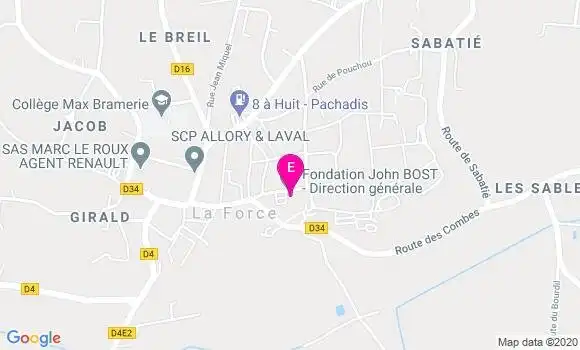 Localisation Fondation John Bost