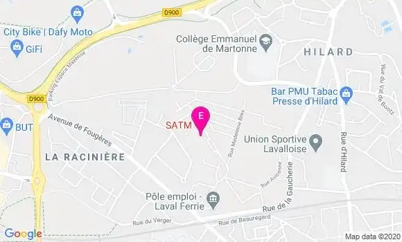 Localisation Satm Santé au Travail en Mayenne