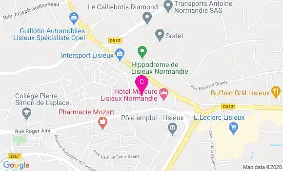 Localisation Polyclinique de Lisieux