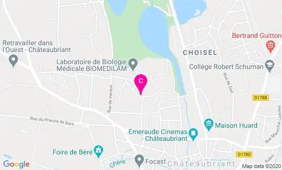 Localisation Clinique Sainte Marie