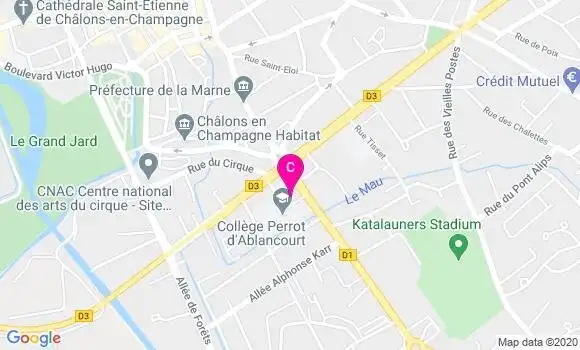 Localisation Polyclinique Priollet Courlancy