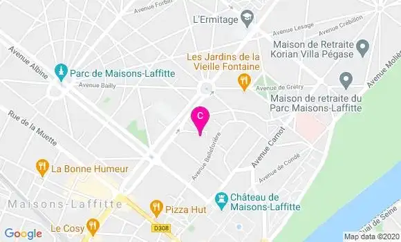 Localisation Polyclinique de Maisons Laffitte