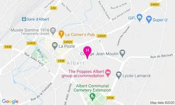 Localisation Centre Hospitalier Albert