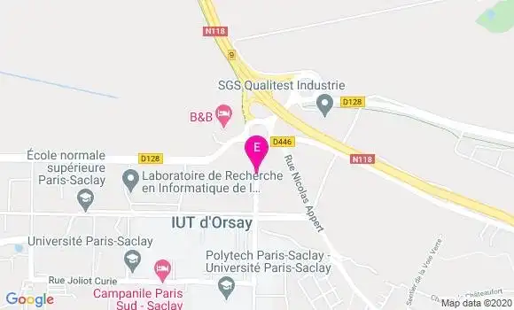 Localisation Laboratoire de Recherche en Informatique