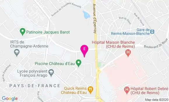 Localisation Cmpp de Reims