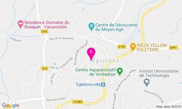 Localisation Centre de Santé Corrèze