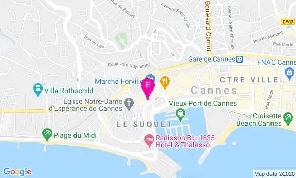 Localisation Commune de Cannes