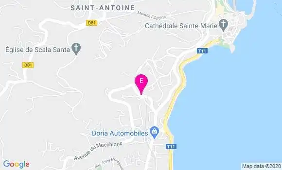 Localisation Camsp de Bastia