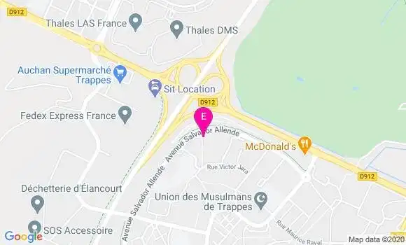 Localisation Cmpp de Trappes