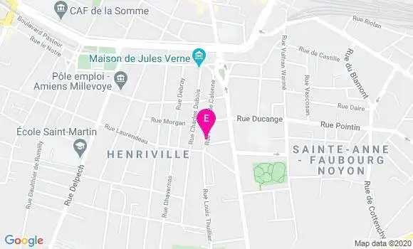 Localisation Centre de Soins de Suite Henriville