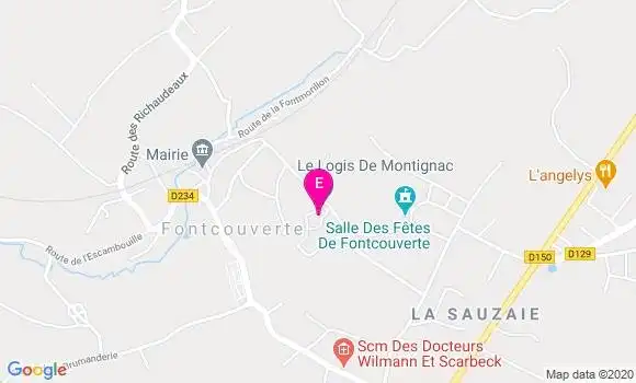 Localisation Ehpad Le Logis de Montignac