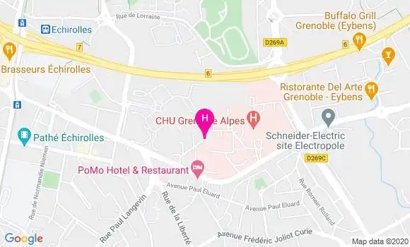 Localisation Centre Hospitalier Universitaire Sud