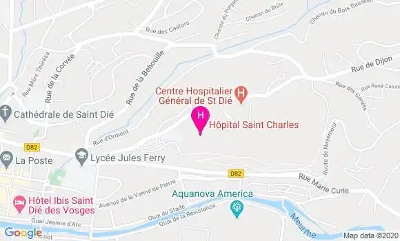 Localisation Centre Hospitalier Saint Charles