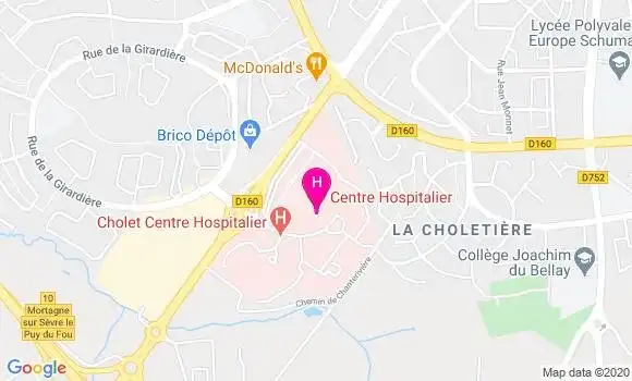 Localisation Centre Hospitalier