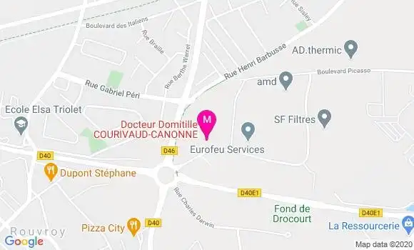 Localisation Dr Domitille Courivaud Canonne