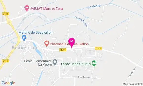 Localisation Dr Aurore Jouve