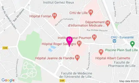 Localisation Dr Marie Helene Vieillard