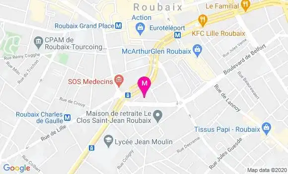 Localisation Dr Isabelle Migeon