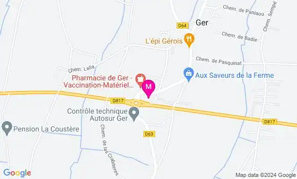 Localisation Dr Coralie Vergnes