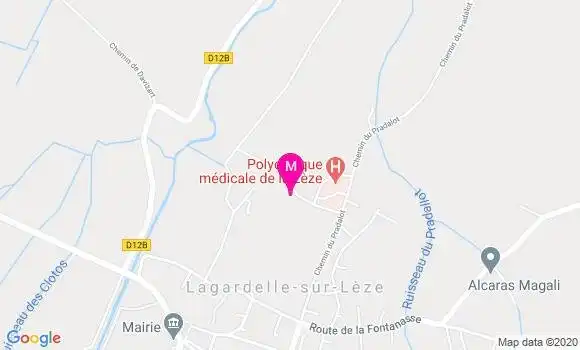 Localisation Dr Florence Laroche Decottignies